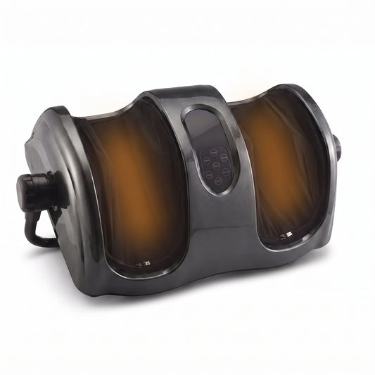 Velto Shiatsu Foot & Calf Massager in gunmetal with soothing warmth
