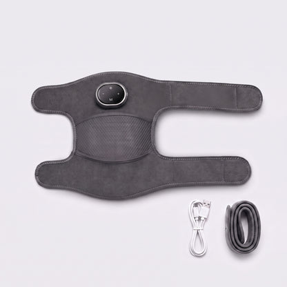 What is included with the Velto Heated Knee Massager — wrap with control unit, USB charging cable and extension strap